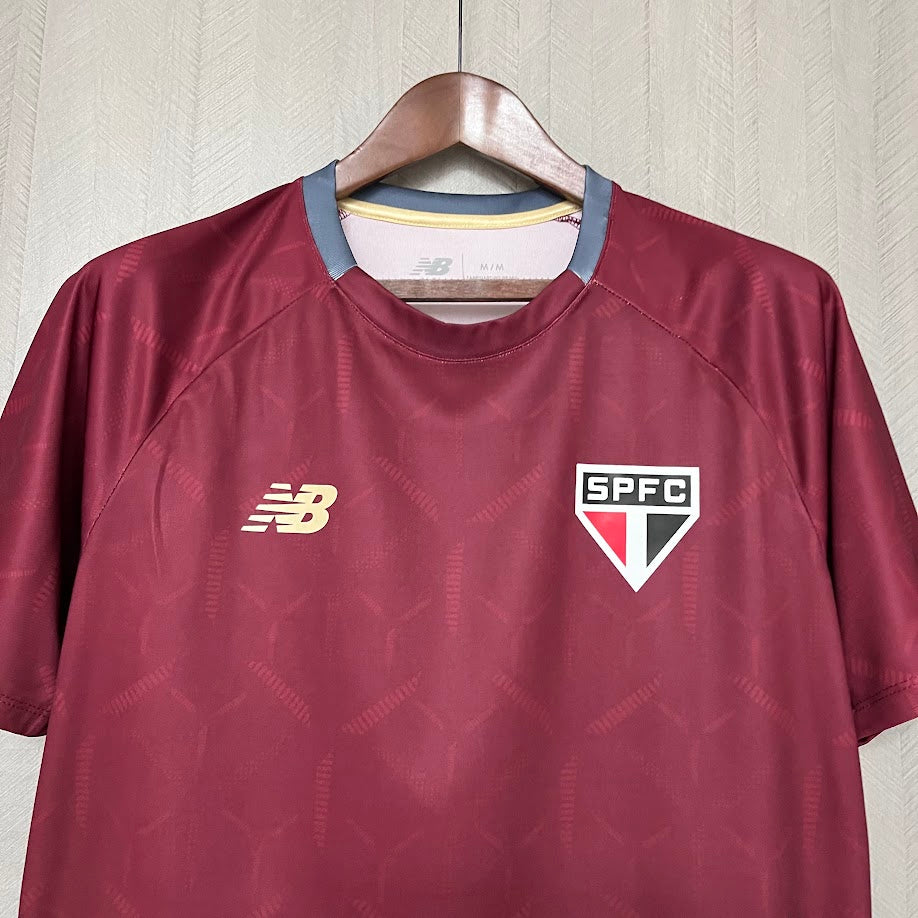 São Paulo 2025 Treino bordô