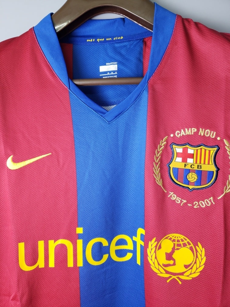 Barcelona 2007/08 Home manga longa