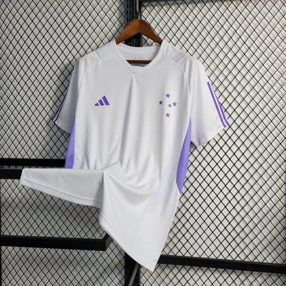 Cruzeiro 2023 Treino branco e lilás