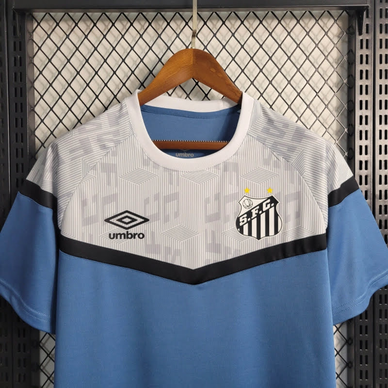 Santos 2023 Treino azul e cinza