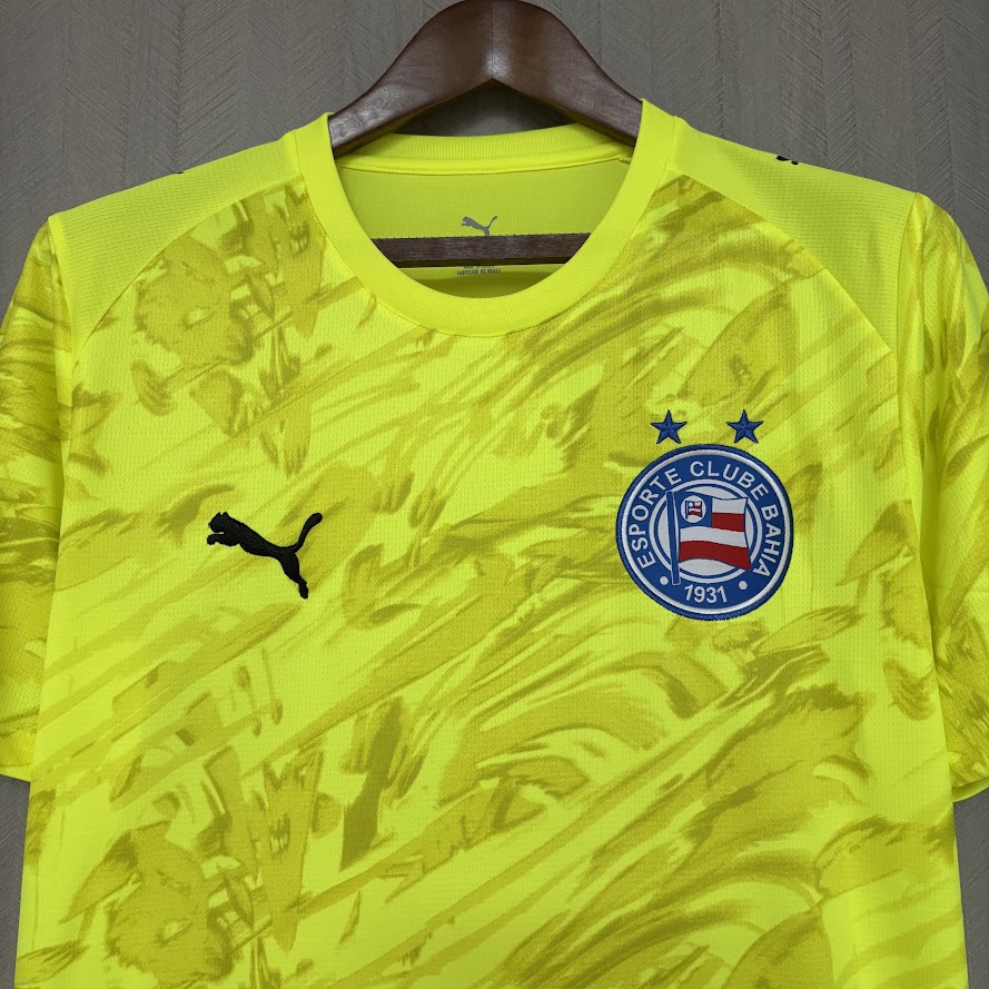 Bahia 2026 Goleiro amarelo fluorescente