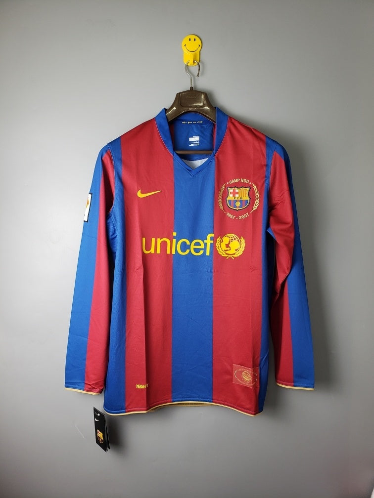 Barcelona 2007/08 Home manga longa