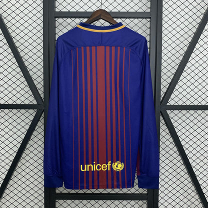 Barcelona 2017/18 Home manga longa