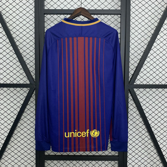 Barcelona 2017/18 Home manga longa
