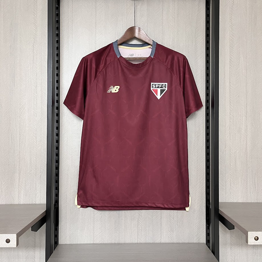 São Paulo 2025 Treino bordô