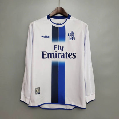 Chelsea 2003/05 Away manga longa