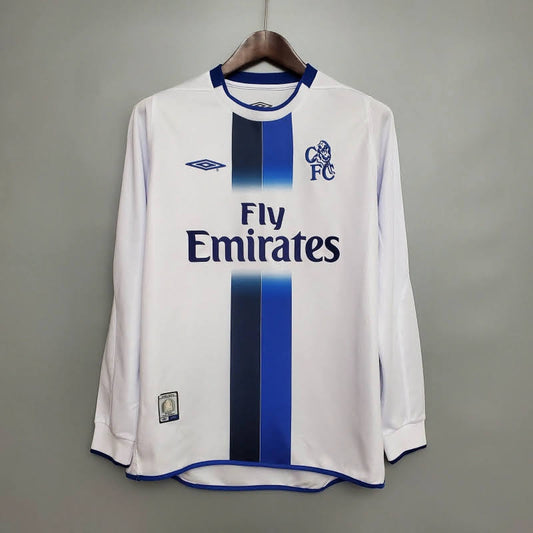 Chelsea 2003/05 Away manga longa