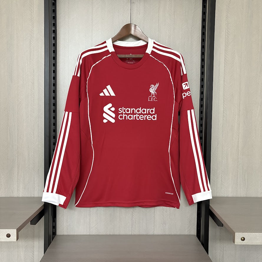 Liverpool 2025/26 Home manga longa