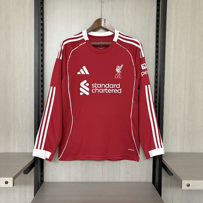 Liverpool 2025/26 Home manga longa