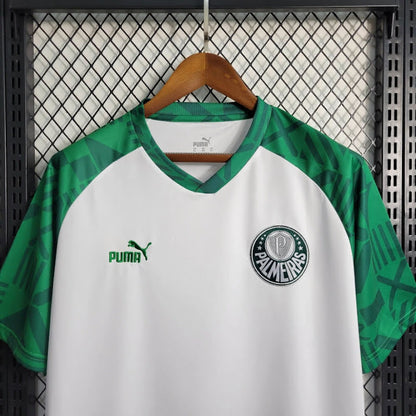 Palmeiras 2023 Treino branca com mangas verdes