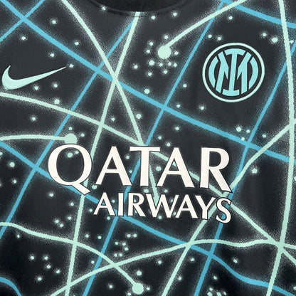 Inter de Milão 2025/26 Treino Preta e Turquesa - frente aproximada