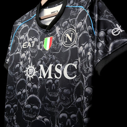 Napoli 2023/24 Edição Especial Halloween – detalhe frontal